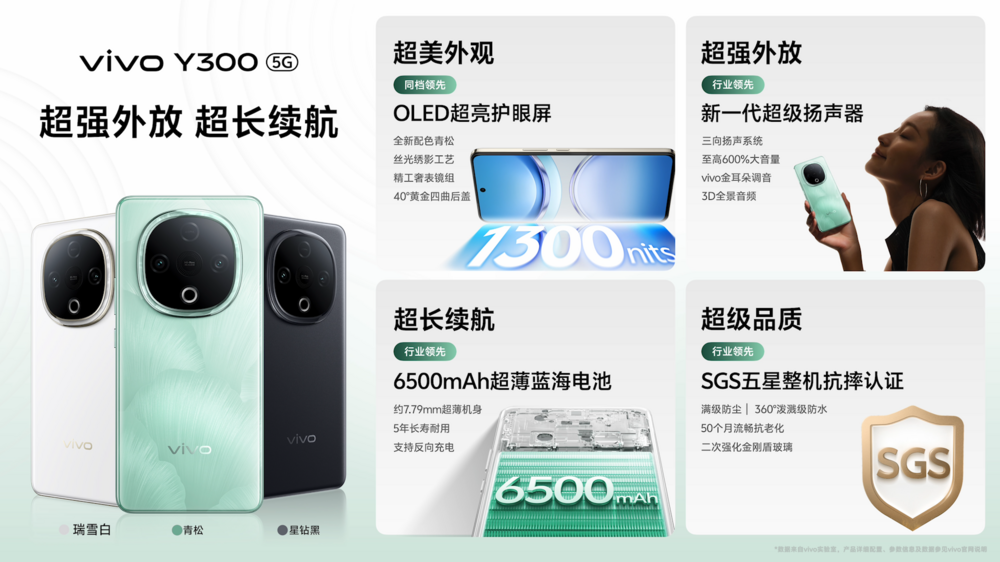 Kaiyun：vivo Y300系列手机正式发布 售价1399元起(图8)