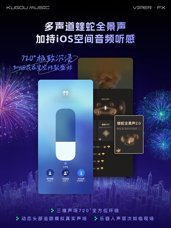 行业观察 酷狗音乐音质音效新功能“三连击”：外放强音、空间音频、视觉沉浸体验全覆盖(图3)