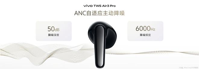 “半入耳降噪苹替”vivo TWS Air3 Pro正式开售 199元起(图1)